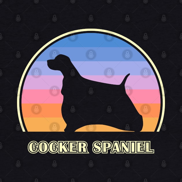 Cocker Spaniel Vintage Sunset Dog by millersye